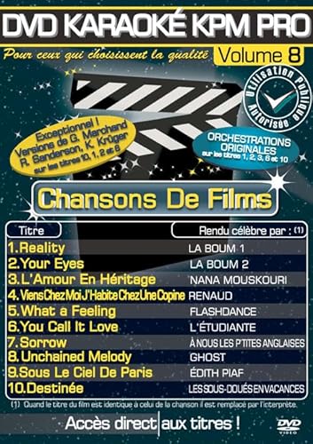 Karaoke Pro Vol.08 « Chansons de Films » [DVD-AUDIO] von Karaoké Paris Musique