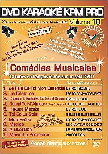 Karaoke Pro Vol.10 « Comédies Musicales » [DVD-AUDIO] von Karaoké Paris Musique