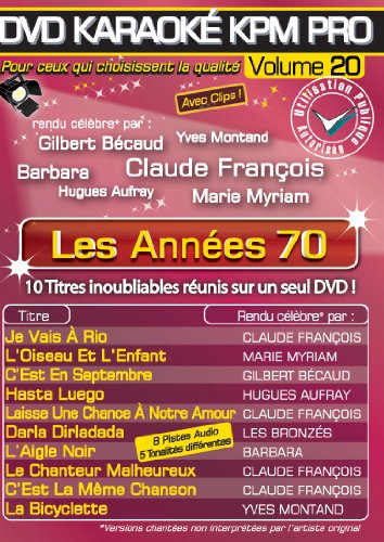 Karaoke Pro Vol.20 « les Années 70 » [DVD-AUDIO] von Karaoké Paris Musique