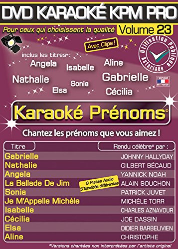 Karaoke Pro Vol.23 « Prénoms » [DVD-AUDIO] von Karaoké Paris Musique