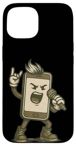 Lustiges Smartphone Rockstar Kostüm für Tech-Liebhaber Hülle für iPhone 15 Lustiges Smartphone Rockstar Kostüm für Tech-Liebhaber Hülle für iPhone 15 von Karaoke Smartphone Outfit