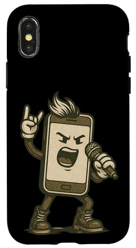 Lustiges Smartphone Rockstar Kostüm für Tech-Liebhaber Hülle für iPhone X/XS Lustiges Smartphone Rockstar Kostüm für Tech-Liebhaber Hülle für iPhone X/XS von Karaoke Smartphone Outfit