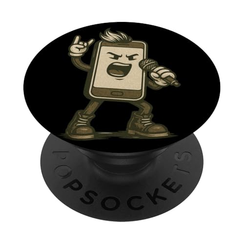 Lustiges Smartphone Rockstar Kostüm für Tech-Liebhaber PopSockets Klebender PopGrip Lustiges Smartphone Rockstar Kostüm für Tech-Liebhaber PopSockets Klebender PopGrip von Karaoke Smartphone Outfit