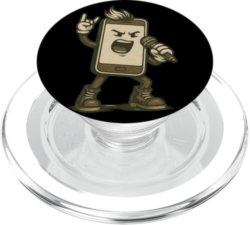 Lustiges Smartphone Rockstar Kostüm für Tech-Liebhaber PopSockets PopGrip für MagSafe Lustiges Smartphone Rockstar Kostüm für Tech-Liebhaber PopSockets PopGrip für MagSafe von Karaoke Smartphone Outfit