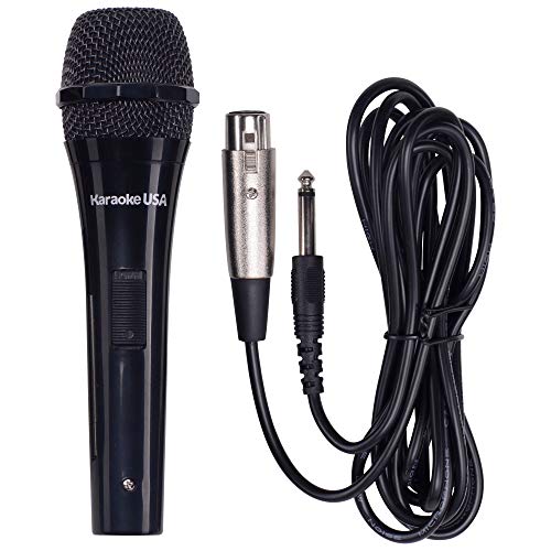 Karaoke USA M189 Professionelles dynamisches Mikrofon (abnehmbares Kabel) von Karaoke USA