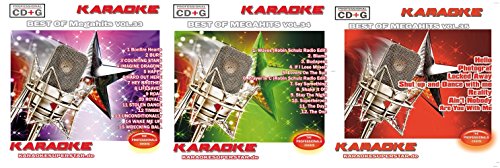 Megahits Karaoke Set - Megahits Vol. 33 + Vol. 34 + Vol. 35 - Karaoke CD+G von Karaokesuperstar.de