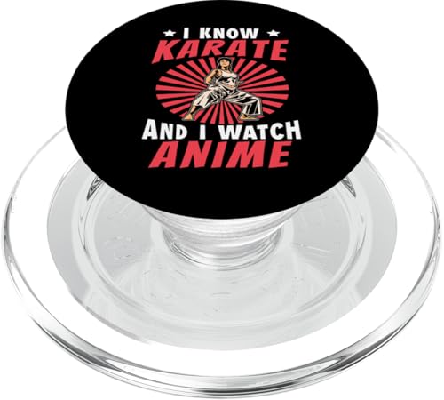 I Watch Anime Karate Design für Kinder Mädchen und Jungen PopSockets PopGrip für MagSafe von Karate Design Ideas For Martial Artists