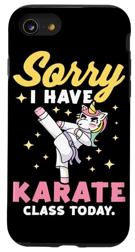 Karate-Design für Karate-Studenten, Mädchen, Einhorn Hülle für iPhone SE (2020) / 7 / 8 von Karate Design Ideas For Martial Artists