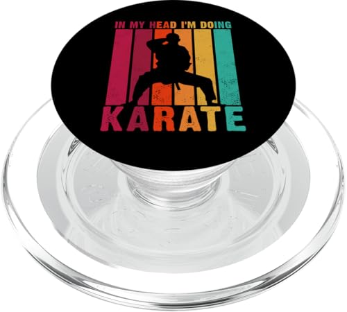 Karate Retro Vintage Design für Kickboxer PopSockets PopGrip für MagSafe von Karate Design Ideas For Martial Artists