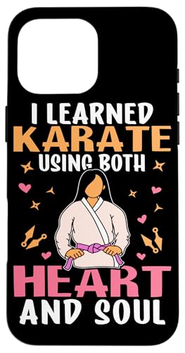 Mit Herz- und Seelenkarate-Design für Mädchen Hülle für iPhone 16 Pro Max Mit Herz- und Seelenkarate-Design für Mädchen Hülle für iPhone 16 Pro Max von Karate Design Ideas For Martial Artists