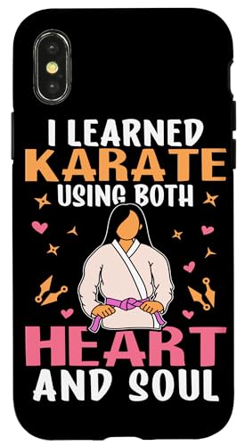 Mit Herz- und Seelenkarate-Design für Mädchen Hülle für iPhone X/XS Mit Herz- und Seelenkarate-Design für Mädchen Hülle für iPhone X/XS von Karate Design Ideas For Martial Artists