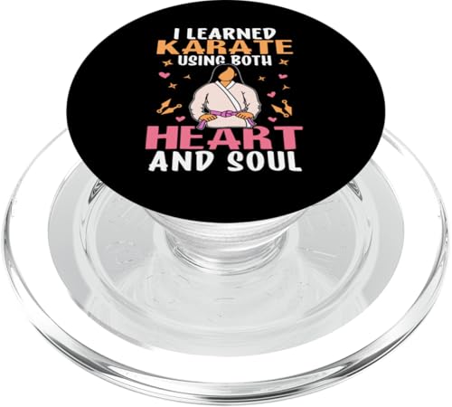 Mit Herz- und Seelenkarate-Design für Mädchen PopSockets PopGrip für MagSafe von Karate Design Ideas For Martial Artists