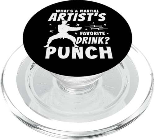 Punch als Lieblingsgetränk Karate für Kampfkünstler PopSockets PopGrip für MagSafe von Karate Design Ideas For Martial Artists