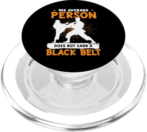 Schwarzer Karate-Gürtel für Kampfsportler PopSockets PopGrip für MagSafe von Karate Design Ideas For Martial Artists