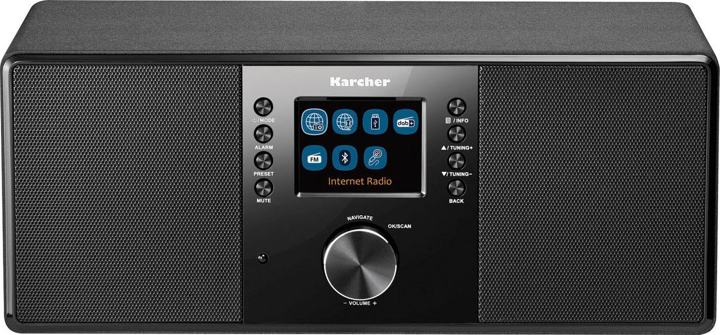 Karcher DAB 7000i Internet-Radio (Digitalradio (DAB), FM-Tuner mit RDS, Internetradio, UKW mit RDS, 14 W) von Karcher