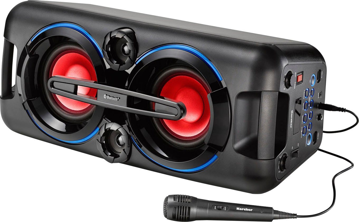 Karcher PS 4460 Party-Lautsprecher 2.0 (Bluetooth, 44 W, Bluetooth Lautsprecher, Partybox mit Mikrofon, Lichteffekte) von Karcher