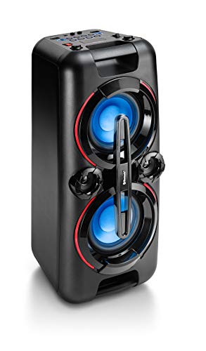 Karcher PS 4460 PartyBox in schwarz, Tragbarer Bluetooth Lautsprecher groß, Party Musikbox mit kraftvollem Bass und Lichteffekten, Mobile Box mit Akku, mit Radio, USB, inkl. Mikrofon Karcher PS 4460 PartyBox in schwarz, Tragbarer Bluetooth Lautsprecher groß, Party Musikbox mit kraftvollem Bass und Lichteffekten, Mobile Box mit Akku, mit Radio, USB, inkl. Mikrofon von Karcher