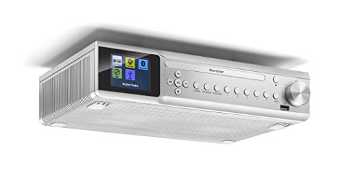 Karcher RA 2060D-S - Unterbau-Küchenradio mit CD-Player, DAB+ / UKW-Radio, Unterbauradio mit Bluetooth, Digitalradio mit Wecker, Farbdisplay, USB-Anschluss, 30 Senderspeicher, inkl. Fernbedienung Karcher RA 2060D-S - Unterbau-Küchenradio mit CD-Player, DAB+ / UKW-Radio, Unterbauradio mit Bluetooth, Digitalradio mit Wecker, Farbdisplay, USB-Anschluss, 30 Senderspeicher, inkl. Fernbedienung von Karcher