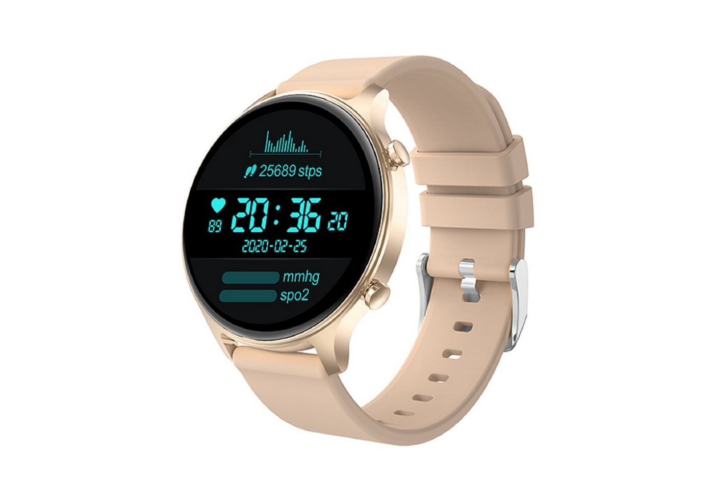 Karen M DS30 Smartwatch (1.39 Zoll), TFT-HD-Display, Bluetooth-Anrufe, 230mAh, IP67, Magnetisches Laden von Karen M