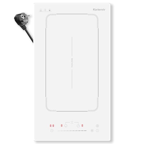 Karienvir Induktionskochfeld 2 Platten weißes 30cm 220-240v Induktionskochfeld mit Stecker, 3500W, Booster & Erweiterungsfläche, Timer & Sicherheitssperre Karienvir Induktionskochfeld 2 Platten weißes 30cm 220-240v Induktionskochfeld mit Stecker, 3500W, Booster & Erweiterungsfläche, Timer & Sicherheitssperre von Karienvir