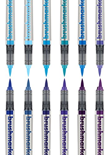 KARIN Brushmarker PRO 12 sky colours set Deck- & Wasserfarben transparent von Karin