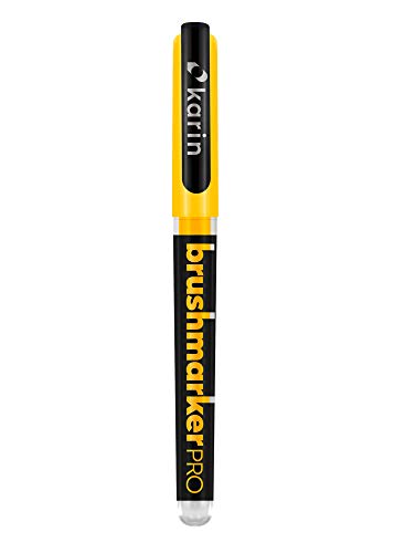 KARIN Brushmarker PRO Auswahl aus 60 Farben + Blender Aquarell, Lettering (0220 neon Canary) von Karin