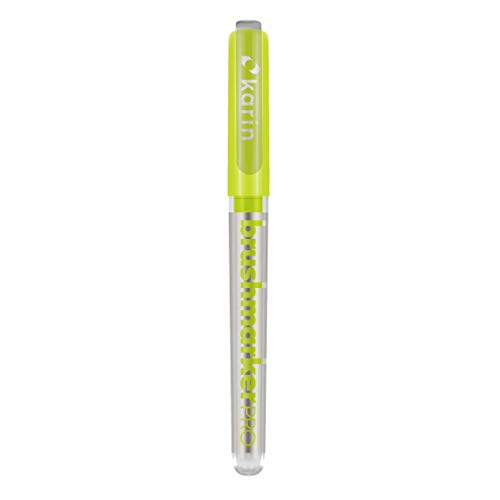 KARIN Brushmarker PRO Auswahl aus 60 Farben + Blender Aquarell, Lettering (071 Lime Green) von Karin