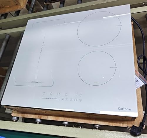 Karinear Induktonskochfeld 4 Platten mit Weißes Glas mit Flexzone mit Stecker Karinear Induktonskochfeld 4 Platten mit Weißes Glas mit Flexzone mit Stecker von Karinear