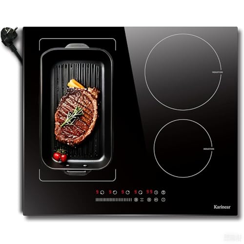 Karinear Induktionskochfeld Flexzonen mit stecker, Induktion Kochfeld 4 Platten Einbau, 60 cm Induktionsfeld mit Touch-Steuerung, Timer, Kindersicherung, Booster, 220V-240V, 3500W Karinear Induktionskochfeld Flexzonen mit stecker, Induktion Kochfeld 4 Platten Einbau, 60 cm Induktionsfeld mit Touch-Steuerung, Timer, Kindersicherung, Booster, 220V-240V, 3500W von Karinear