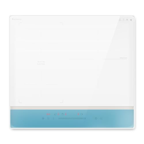 Karinear Induktionskochfeld Flexzonen 3 Platten Einbau mit Weiße Gläser und blaues Bedienfeld, Induktionsfeld 60 cm mit Schieberegler, Booster, Timer, Kindersicherung, 220V-240V, 6800W kein Stecker Karinear Induktionskochfeld Flexzonen 3 Platten Einbau mit Weiße Gläser und blaues Bedienfeld, Induktionsfeld 60 cm mit Schieberegler, Booster, Timer, Kindersicherung, 220V-240V, 6800W kein Stecker von Karinear