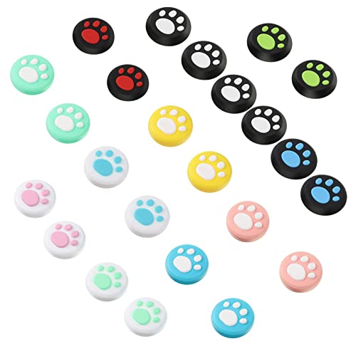 24 Stücke Joystick Kappen, Thumbstick Kappen Grip Joystick Abdeckung Joystick Kappen Switch Analog Stick Kappen Thumb Grip Caps Silikon Joycon Daumengriffkappen In Katzenpfoten für Controller 24 Stücke Joystick Kappen, Thumbstick Kappen Grip Joystick Abdeckung Joystick Kappen Switch Analog Stick Kappen Thumb Grip Caps Silikon Joycon Daumengriffkappen In Katzenpfoten für Controller von Karjiaja
