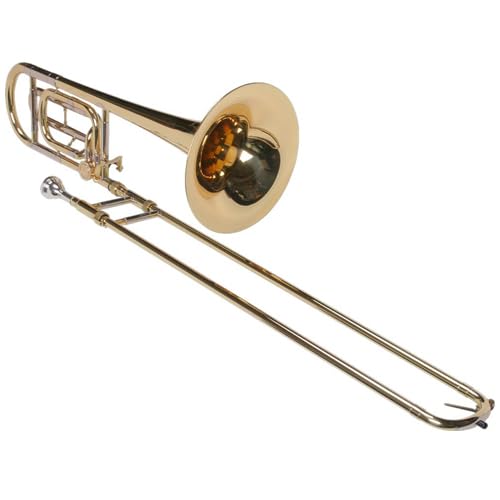 Karl Glaser Bb Tenor Posaune Quartventil, verchromter Innenzug, Softkoffer, Mundstück von Karl Glaser
