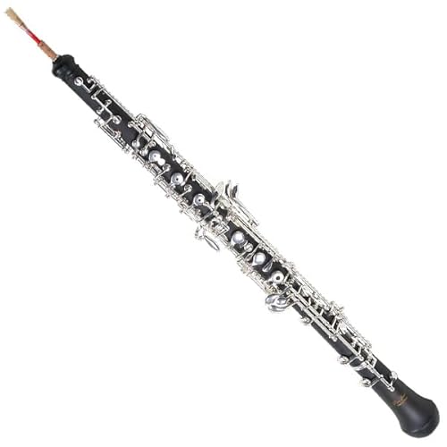 Oboe (halbautomatisches System) Ebonit, versilberte Mechanik, mit Tasche & Rohr von Karl Glaser