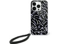 Karl Lagerfeld Zebra mit Schnur Apple iPhone 16 Case - Handytasche lila von Karl Lagerfeld