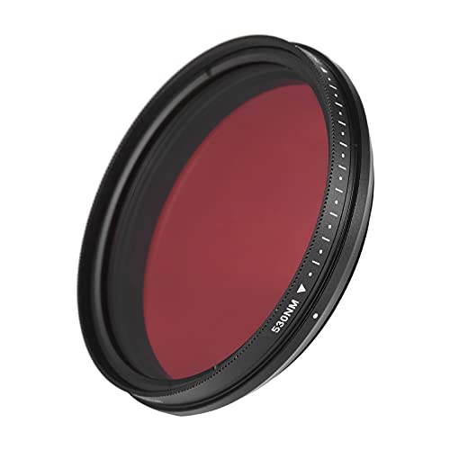 62 mm Einstellbarer Infrarotfilter IR-Pass-Röntgenlinsenfilter Variabel von 530 nm bis 750 nm Kompatibel mit Canon Nikon Sony DSLR-Kamera 62 mm Einstellbarer Infrarotfilter IR-Pass-Röntgenlinsenfilter Variabel von 530 nm bis 750 nm Kompatibel mit Canon Nikon Sony DSLR-Kamera von Karlak