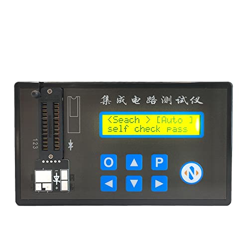 Karlak Tragbarer wiederaufladbarer LED-Tester für integrierte Schaltungen Multifunktions-Chip-Tester Transistor-Dioden-Trioden-Tester Digitaler Transistor-Chip-Detektor für integrierte Schaltungen von Karlak