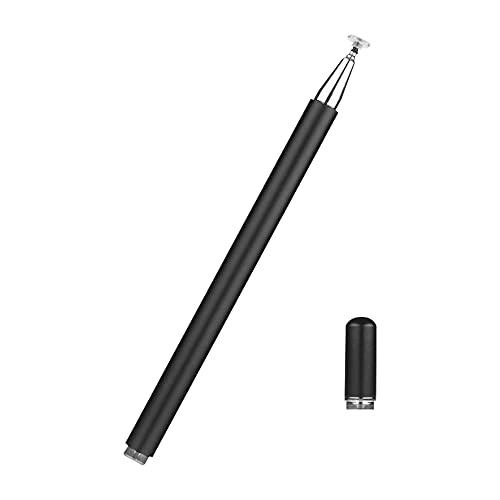 Karlak Universal Stylus Pen Kapazitiver Stift mit magnetischer Absorption Silikonkopfempfindliche Berührungssteuerung für Telefontablett Schwarz von Karlak