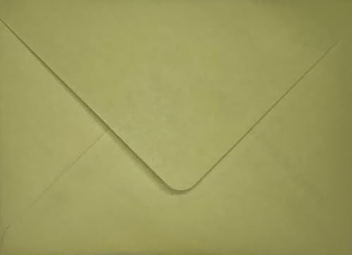 Briefumschläge, 133 x 184 mm, Salbeigrün/Olivgrün, 25 Stück von Karma Krafts