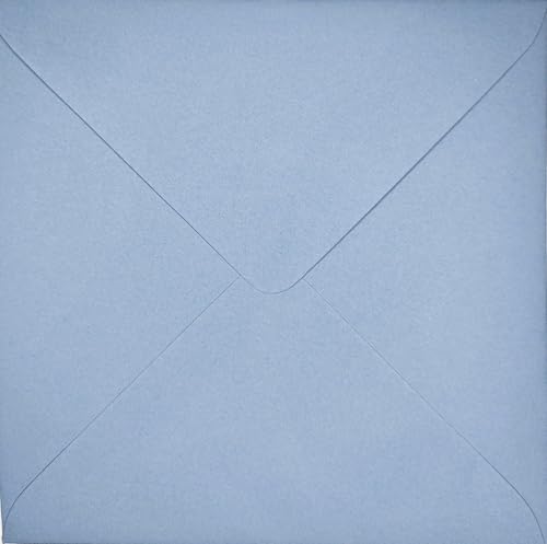 Briefumschläge, 155 x 155 mm, 10 Stück, Puderblau Briefumschläge, 155 x 155 mm, 10 Stück, Puderblau von Karma Krafts