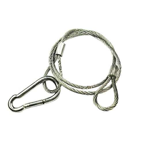 Karma Italiana Safe 5MM Kabel als Diebstahlschutz, silberfarben, Stahl von Karma