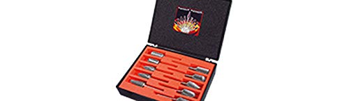 KARNASCH 114934U Mini-Erdbeer-Set, unbeschichtet, 10 mm + 12 mm Durchmesser, 6 mm Griff, 10 Stück von Karnasch