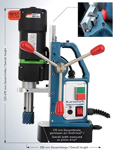 Karnasch 208020020 Blue Mag Lochschneidemaschine mit Doppel-Schienen-Schiebesystem und Sensor, mit Stecker, 110 V, 490 mm Höhe, 280 mm Länge Karnasch 208020020 Blue Mag Lochschneidemaschine mit Doppel-Schienen-Schiebesystem und Sensor, mit Stecker, 110 V, 490 mm Höhe, 280 mm Länge von Karnasch