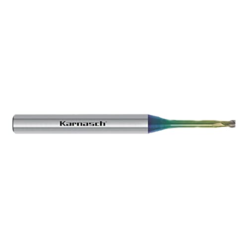 Karnasch 306212050003020 Vhm Mikrofräser mit Winkelradio, polierte Messer, 2-25 × D, 5,0 mm, Schnittdurchmesser 0,30 mm, Eckradius 20 mm, Länge 6 mm Karnasch 306212050003020 Vhm Mikrofräser mit Winkelradio, polierte Messer, 2-25 × D, 5,0 mm, Schnittdurchmesser 0,30 mm, Eckradius 20 mm, Länge 6 mm von Karnasch