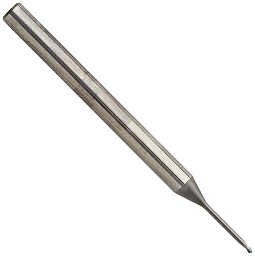 Karnasch 306213010010 Mikrofräse aus Hartmetall mit Kugelfront und geschliffenen Messern 2-25 × D, 1,0 mm, Schnittdurchmesser 0,5 mm, Radius der Ecke, 10 mm, Länge 4 mm Karnasch 306213010010 Mikrofräse aus Hartmetall mit Kugelfront und geschliffenen Messern 2-25 × D, 1,0 mm, Schnittdurchmesser 0,5 mm, Radius der Ecke, 10 mm, Länge 4 mm von Karnasch