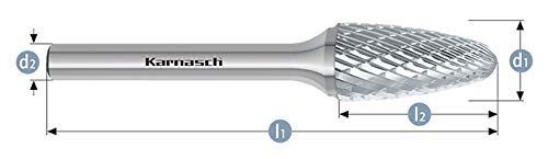 karnasch 113051.050 Schneiden Tools Rotary Grat von Karnasch