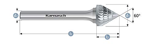 karnasch 113101.005 Schneiden Tools Rotary Grat von Karnasch