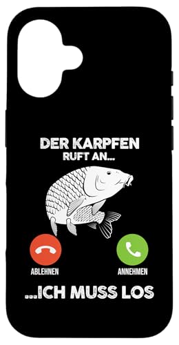 Hülle für iPhone 16 Angeln Karpfenangeln von Karpfen Angler Angeln Fischer Geschenk