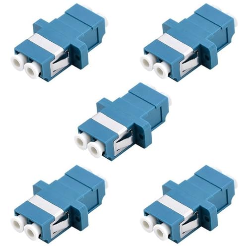 Karriter LC Fiber Optic Adapter - LC to LC Duplex Singlemode Coupler - 5 Pack - Blue Karriter LC Fiber Optic Adapter - LC to LC Duplex Singlemode Coupler - 5 Pack - Blue von Karriter