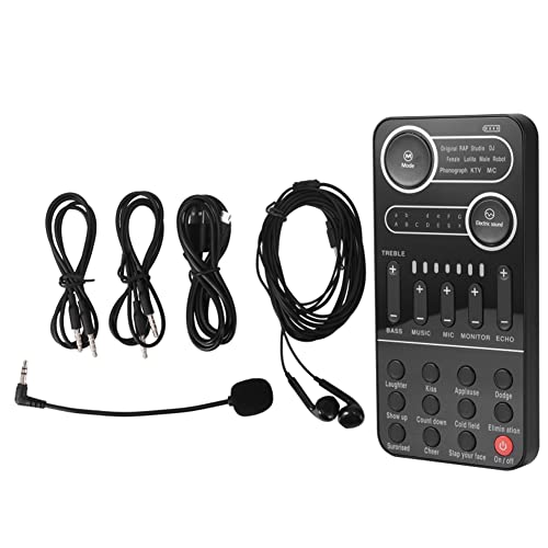 Karriter Tragbarer Mini-Sprachwechsler mit mehreren Audio-Effekten, Live-Soundwechselkarte, Lautsprecher für Handy, PC, Tablet Karriter Tragbarer Mini-Sprachwechsler mit mehreren Audio-Effekten, Live-Soundwechselkarte, Lautsprecher für Handy, PC, Tablet von Karriter