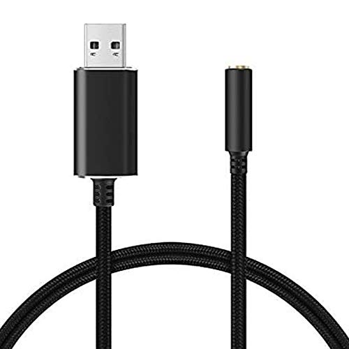 Karriter USB to 3.5mm Audio Adapter with 3.5mm Headphone and Microphone for Windows, for, for, for PC/Laptops von Karriter
